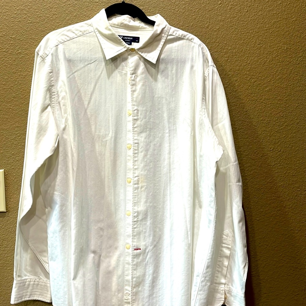 Men’s XL Cremieux long sleeve white shirt